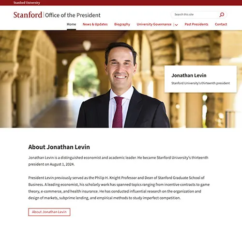 Office of the President website